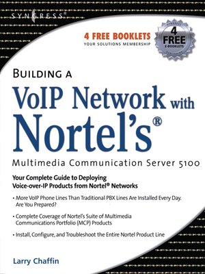 cover image of Building a VoIP Network with Nortel's Multimedia Communication Server 5100